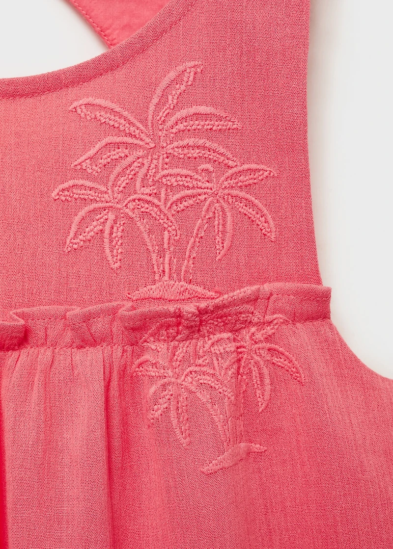 Embroidered detail dress