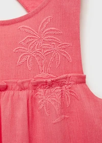 Embroidered detail dress