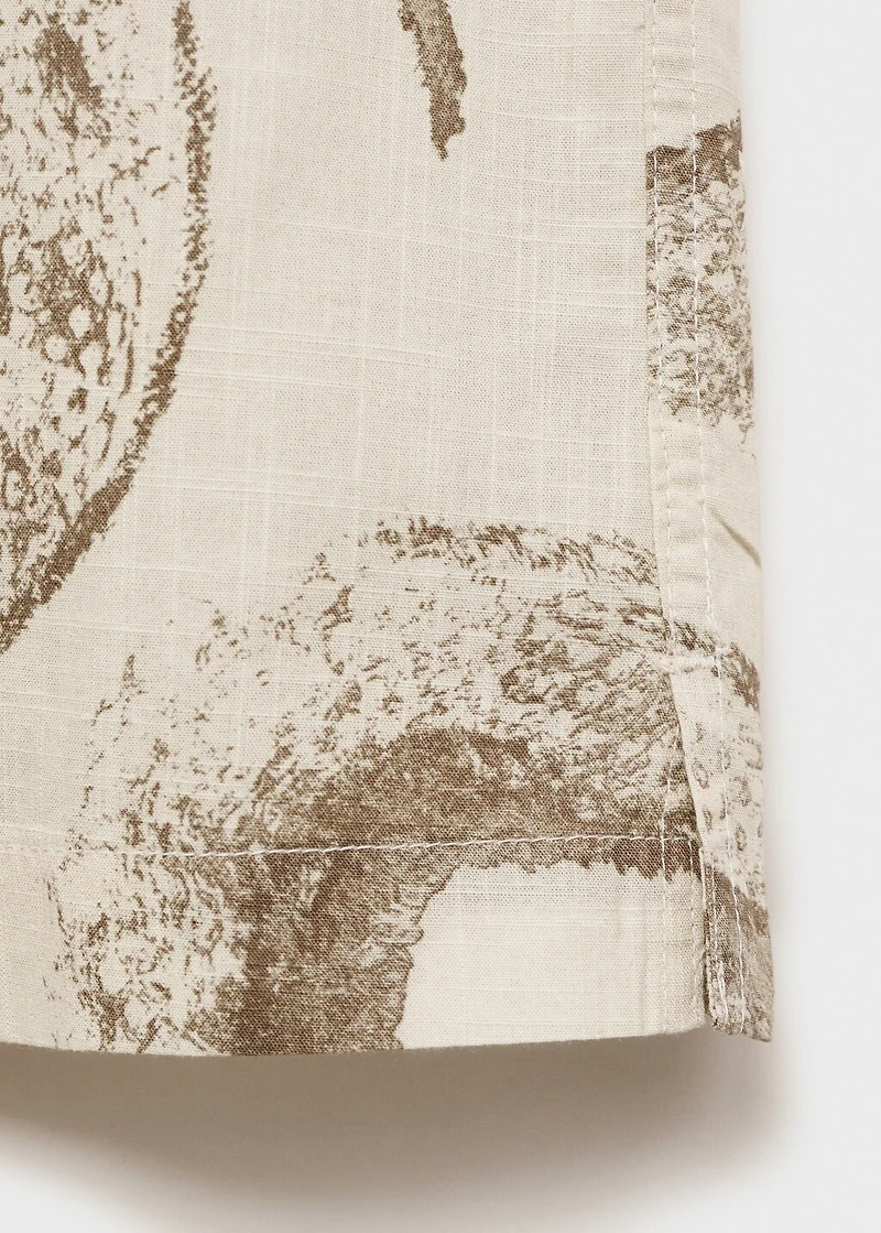 100% cotton regular-fit printed shirt