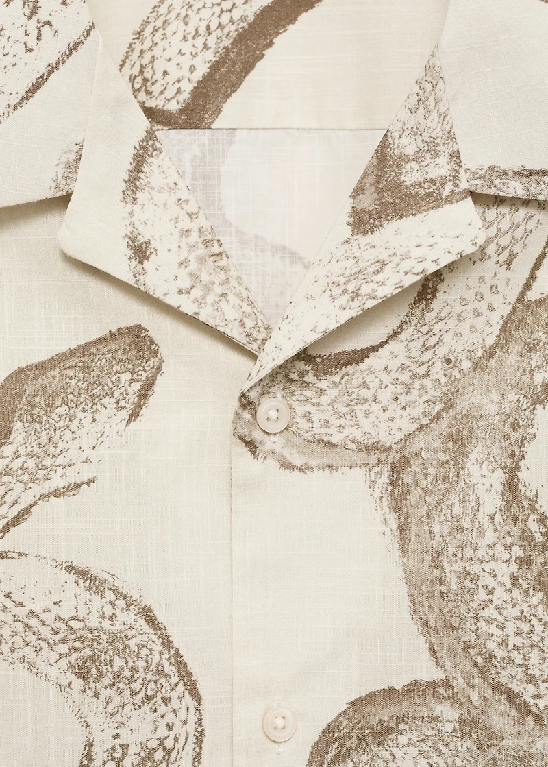 100% cotton regular-fit printed shirt