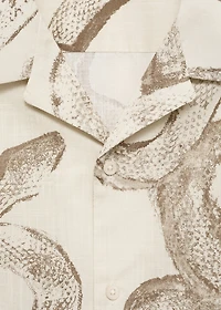 100% cotton regular-fit printed shirt