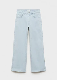 Striped culotte jeans