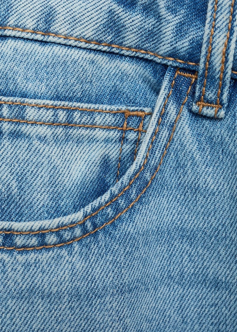 Tie-dye straight jeans