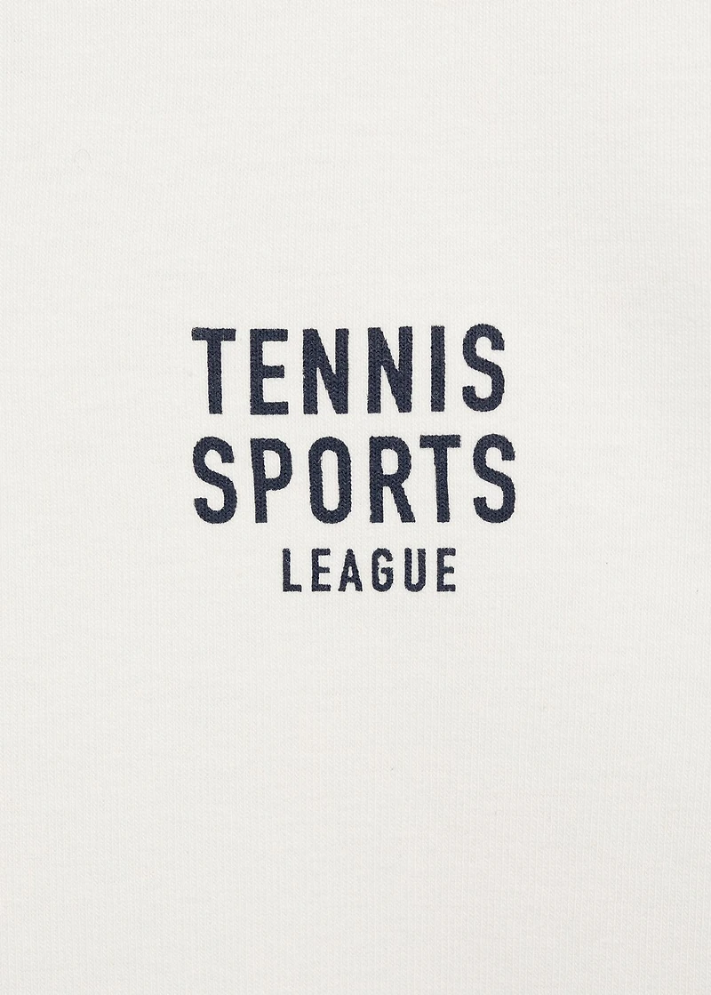 Cropped cotton T-shirt