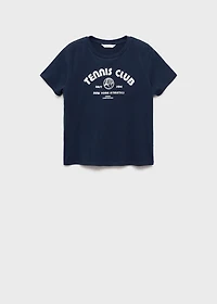 Short-sleeved t-shirt with message