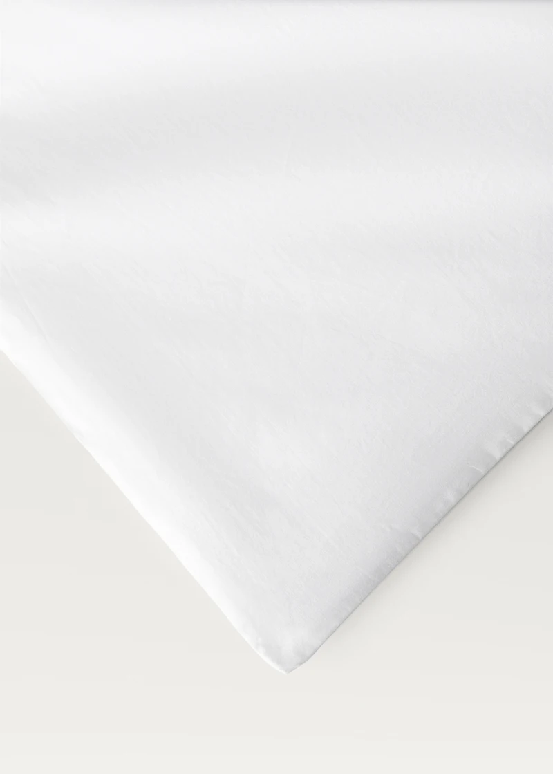 Cotton duvet cover with hand-embroidered flowers for 135/140 cm bed