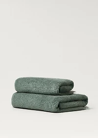 Organic cotton children's washbasin towel with fringes