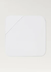 Children's bath poncho with embroidered hood