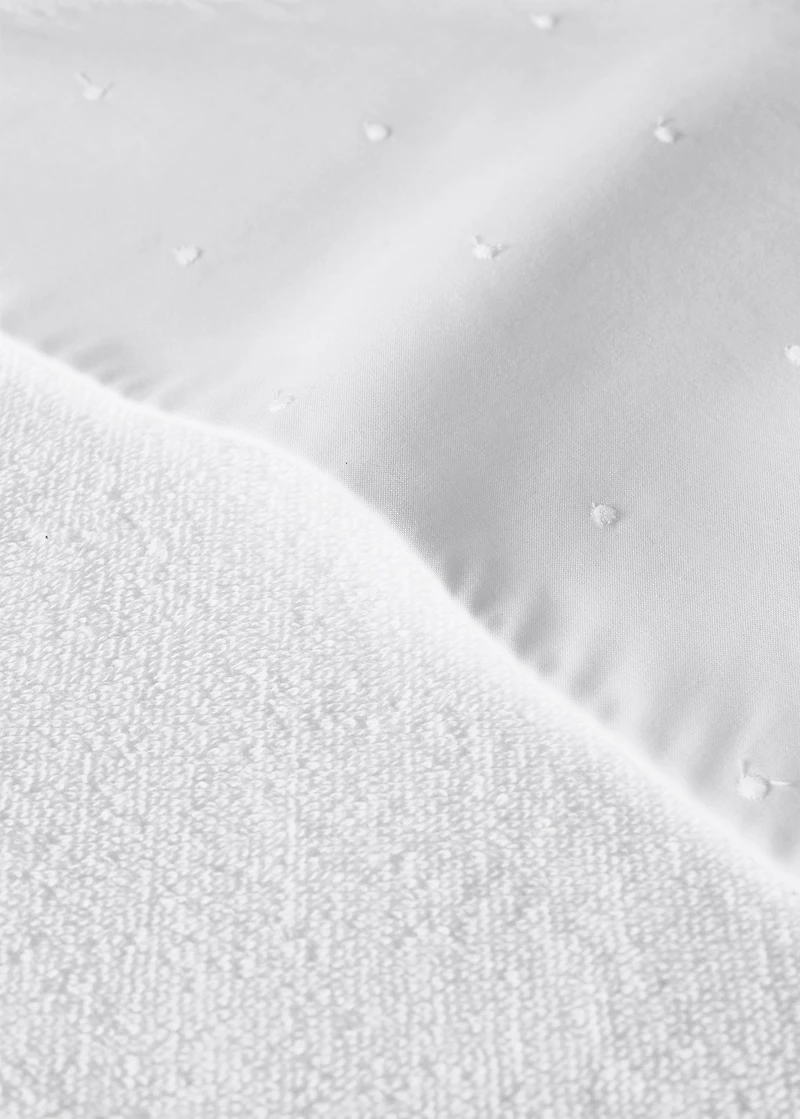 Children's bath poncho with embroidered hood