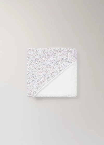 Children’s bath cape with mini-flower print