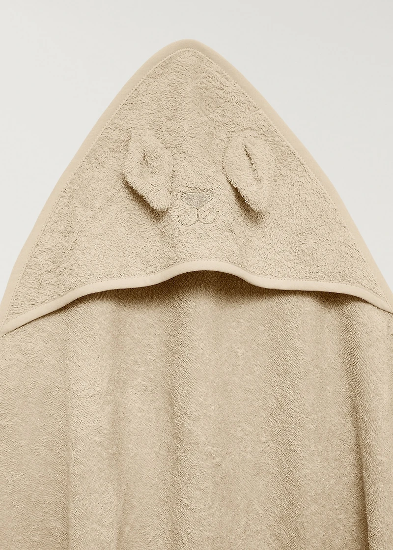Children's terry bath cape with ears