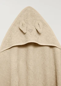 Children's terry bath cape with ears