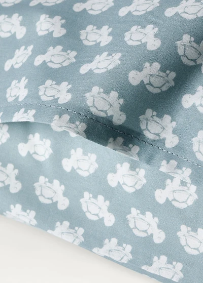 Cotton percale printed children's pillowcase 50x75 cm