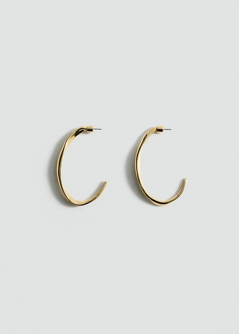 Twisted hoop earrings