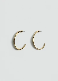 Twisted hoop earrings