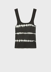 Tie-dye effect top