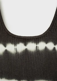 Tie-dye effect top