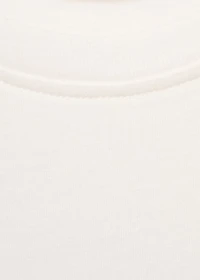 Printed cotton-blend t-shirt