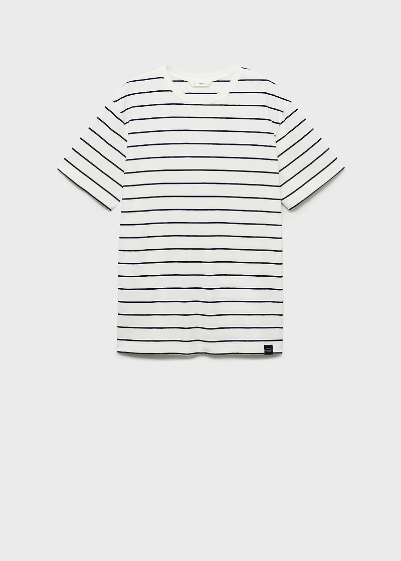 Striped short-sleeved t-shirt