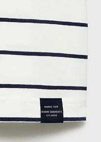 Striped short-sleeved t-shirt