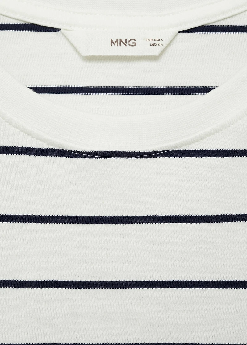 Striped short-sleeved t-shirt