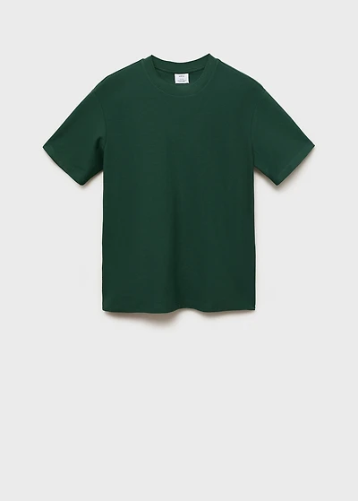 Regular-fit textured t-shirt