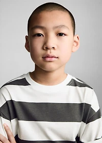 Striped cotton T-shirt