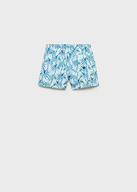 Palm trees print swimsuit trunks