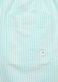 Seersucker striped swimsuit