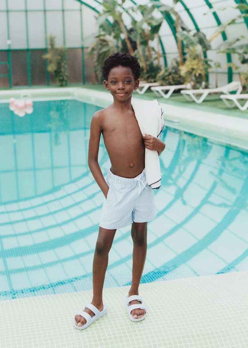 Multi-striped swimsuit