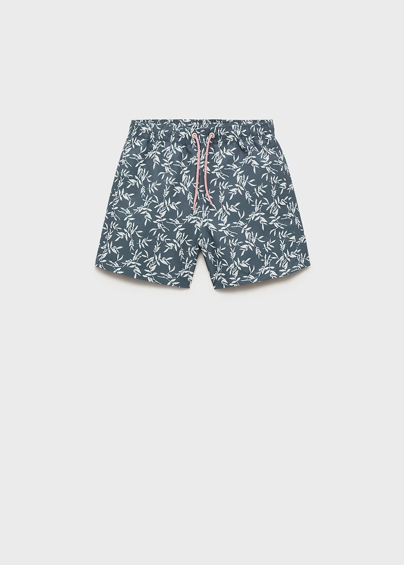 Printed swimming trunks