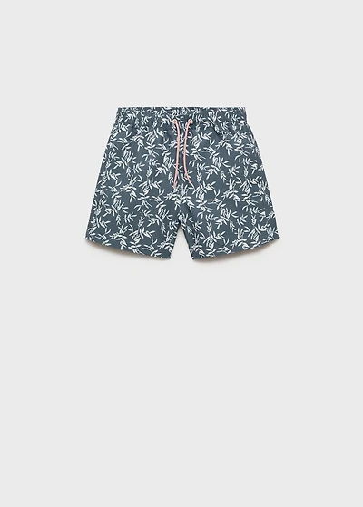 Printed swimming trunks