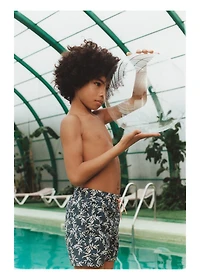 Printed swimming trunks
