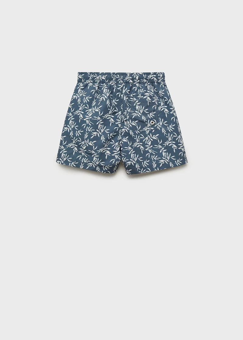 Printed swimming trunks