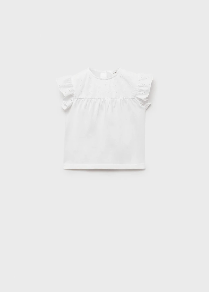 T-shirt with lace details