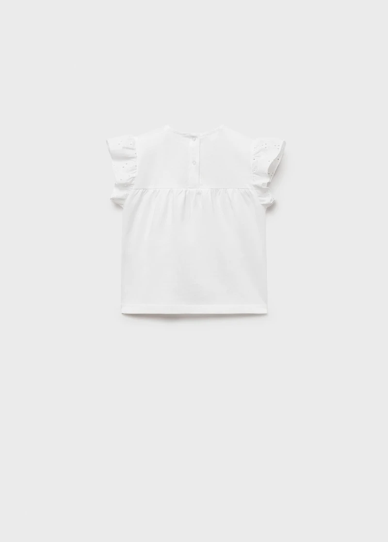 T-shirt with lace details