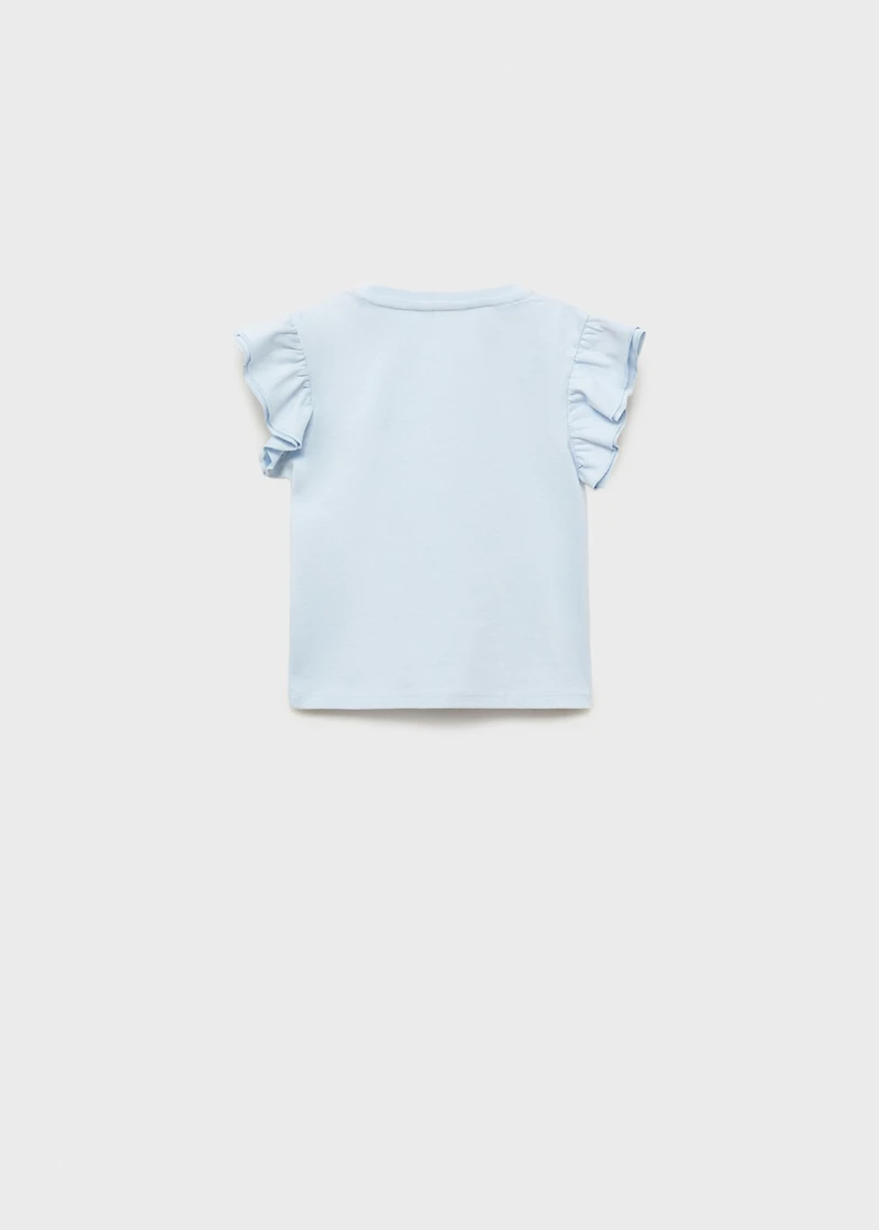 Ruffles embroidered t-shirt