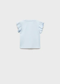 Ruffles embroidered  t-shirt