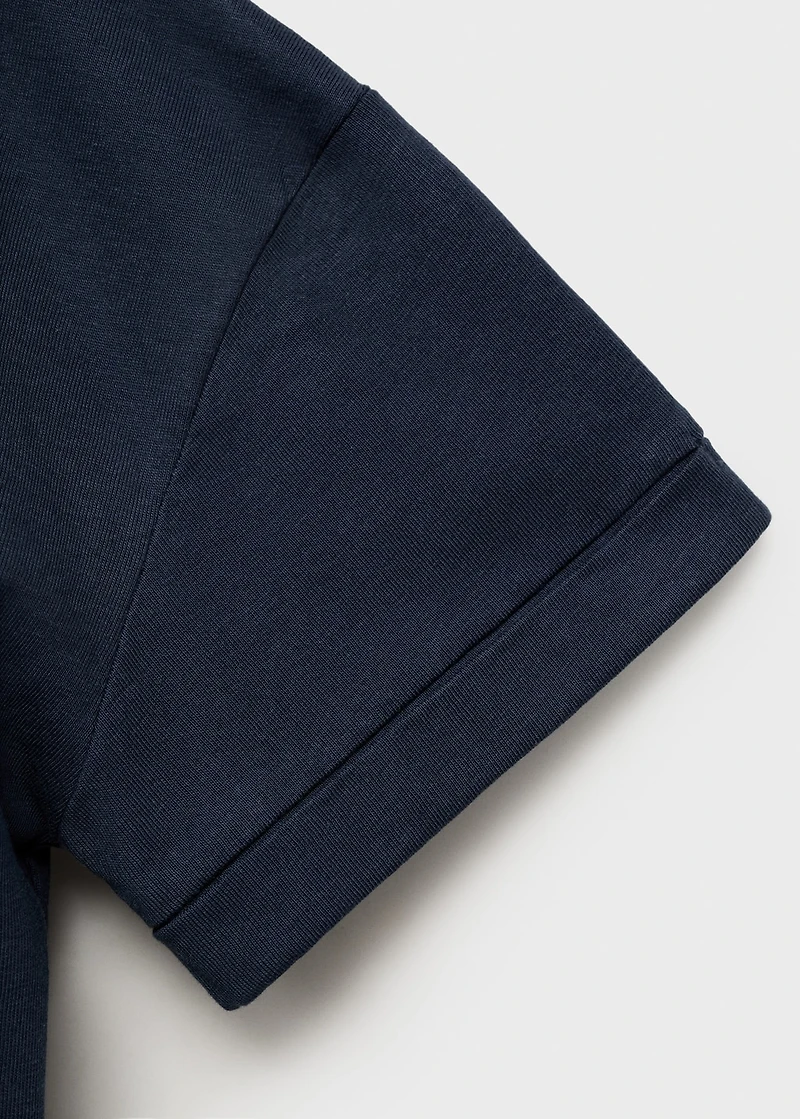 Embroidered detail T-shirt