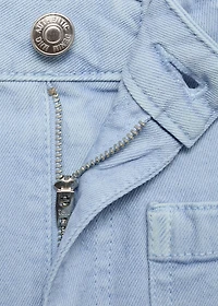 Denim shorts with pockets