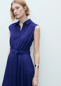 Bow shirt dress