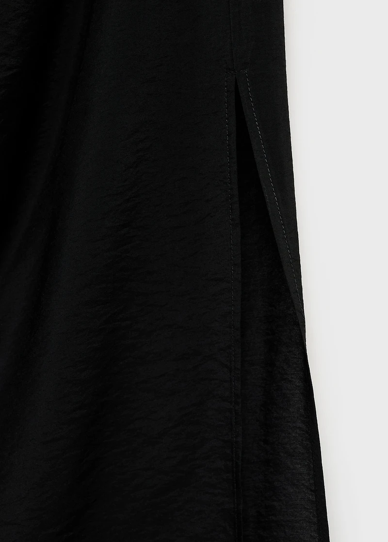 Draped straight dress