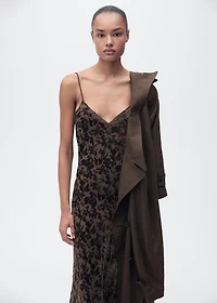 Devoré floral dress