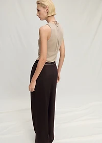 Contrasting knit top