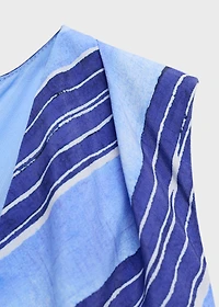 Striped flared dress