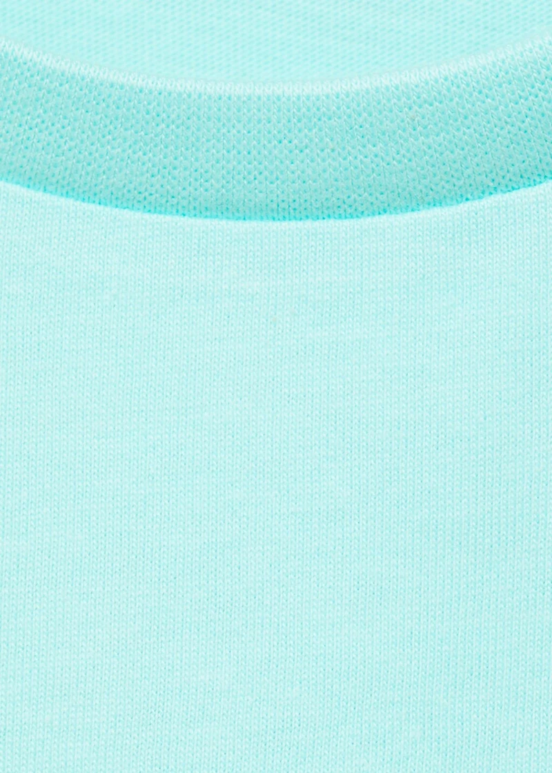 Ruffled sleeve T-shirt