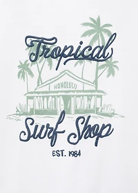 Tropical print T-shirt