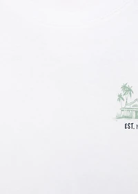 Tropical print T-shirt