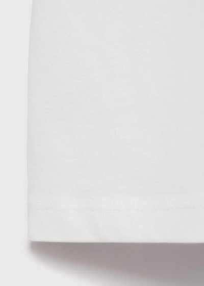 Embossed message t-shirt