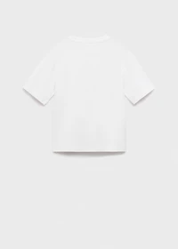 Embossed message t-shirt
